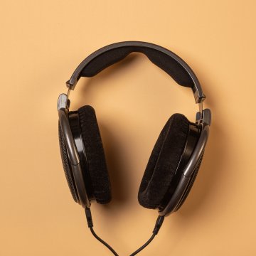 Headphones on a desk